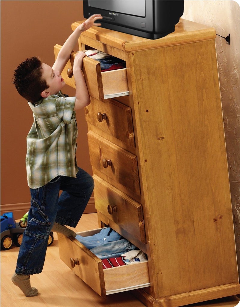 Hangman Anti-Tip Kit to Prevent Furniture Falling-Steel (TK-400-3) - Image 3
